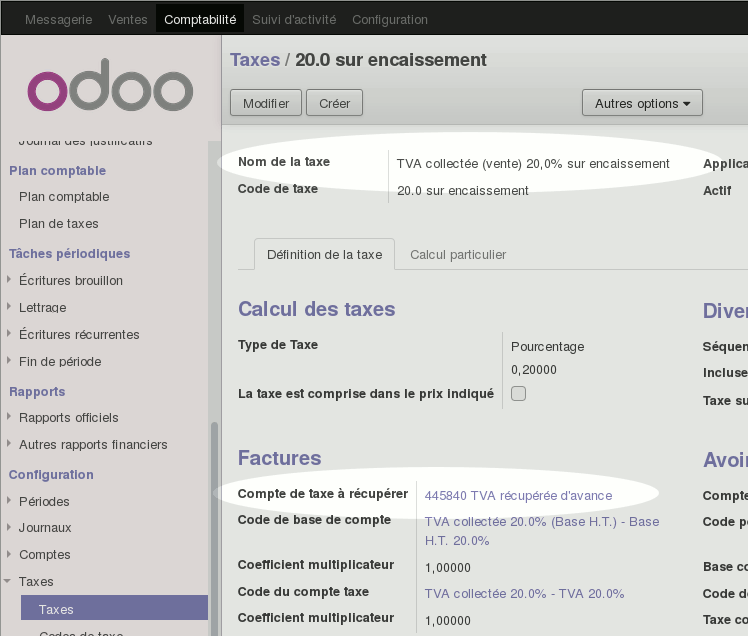 TVA sur encaissement dans Odoo : comment automatiser ?