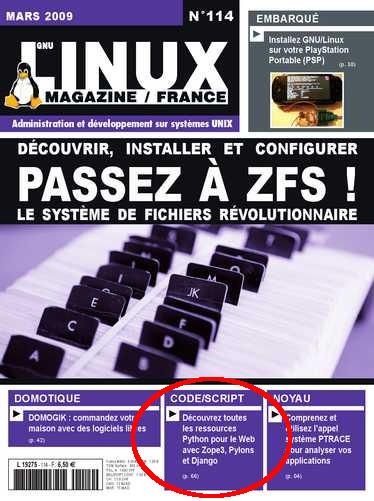 Hors-Série Python de Linux Mag : présentation de la Component Architecture