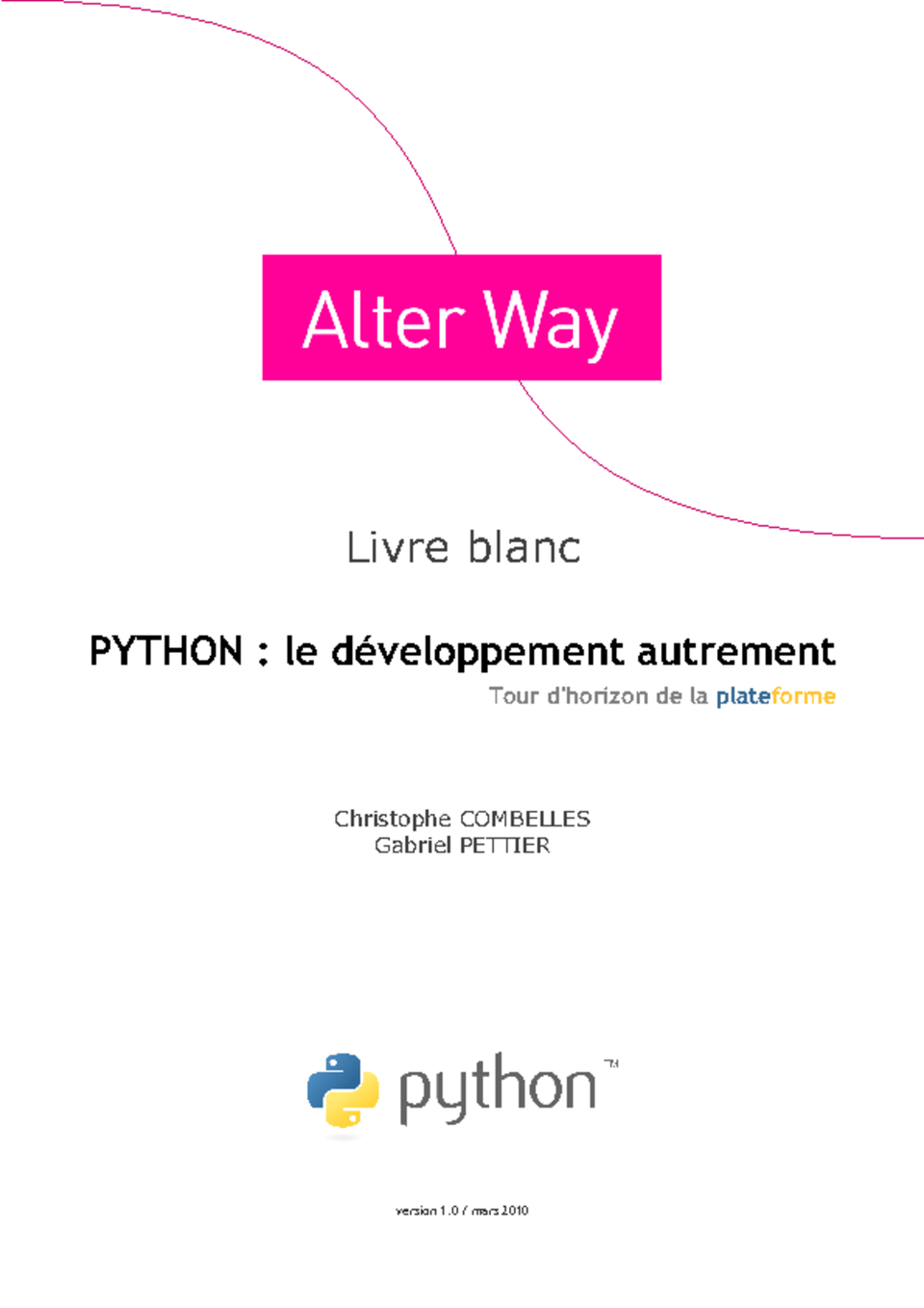 Un Livre Blanc sur Python